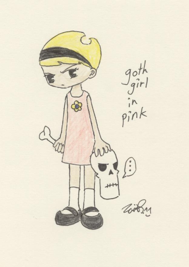 Goth Girl in Pink by Kaede-chan