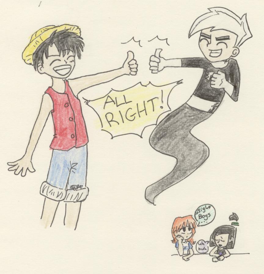 When Luffy Met Danny (for Ichiban) by Kaede-chan