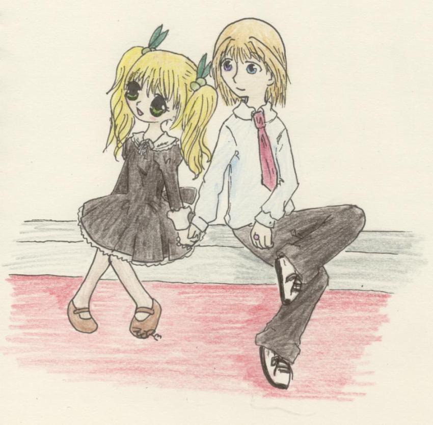 Michi+Karin (request) by Kaede-chan