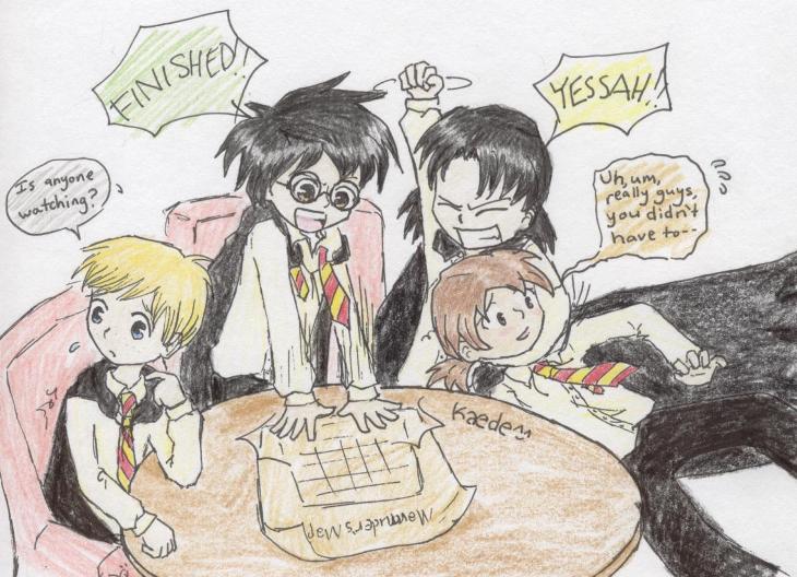 The Marauders Make a Map (request) by Kaede-chan