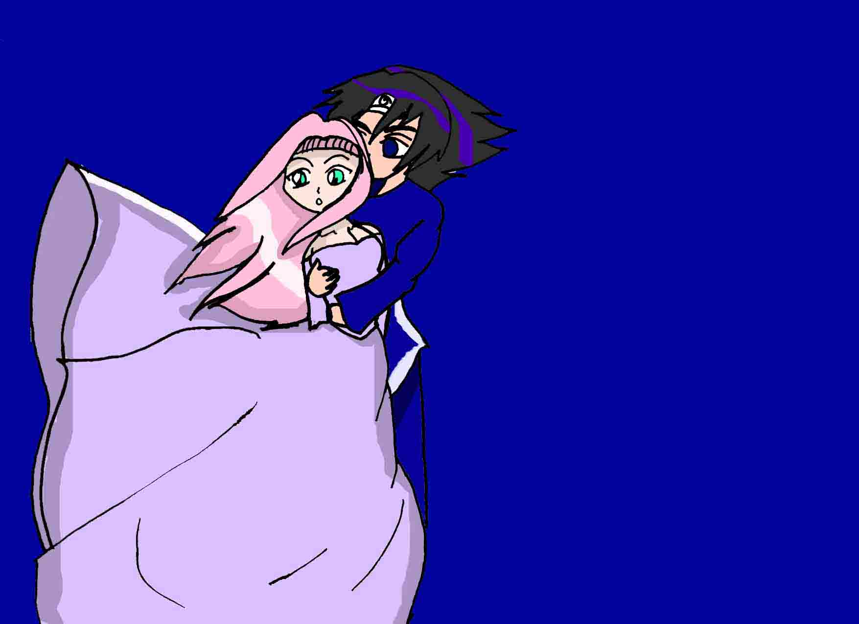 Sasuke and Sakura by Kafaru