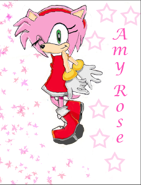 DETAILED Amy Rose by Kagome_fan478