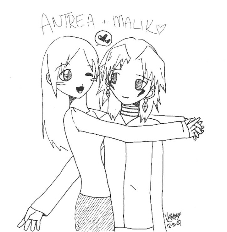 Atrea and Malik by KaiHien