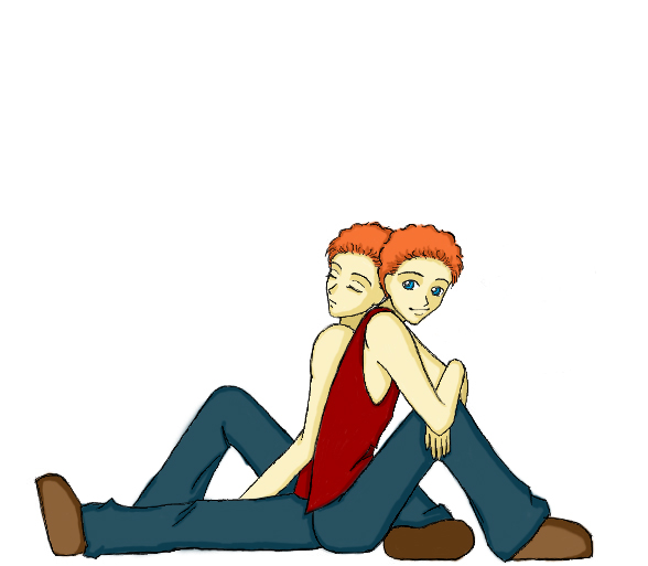 Weasley twins just sitting there by KaiXiang