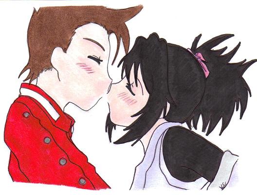 Sheloyd kiss colored by Kairi_KH