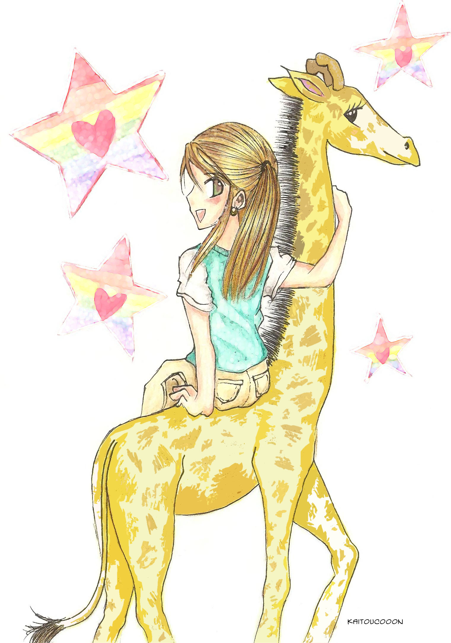 Giraffe Fun!! by KaitouCoon