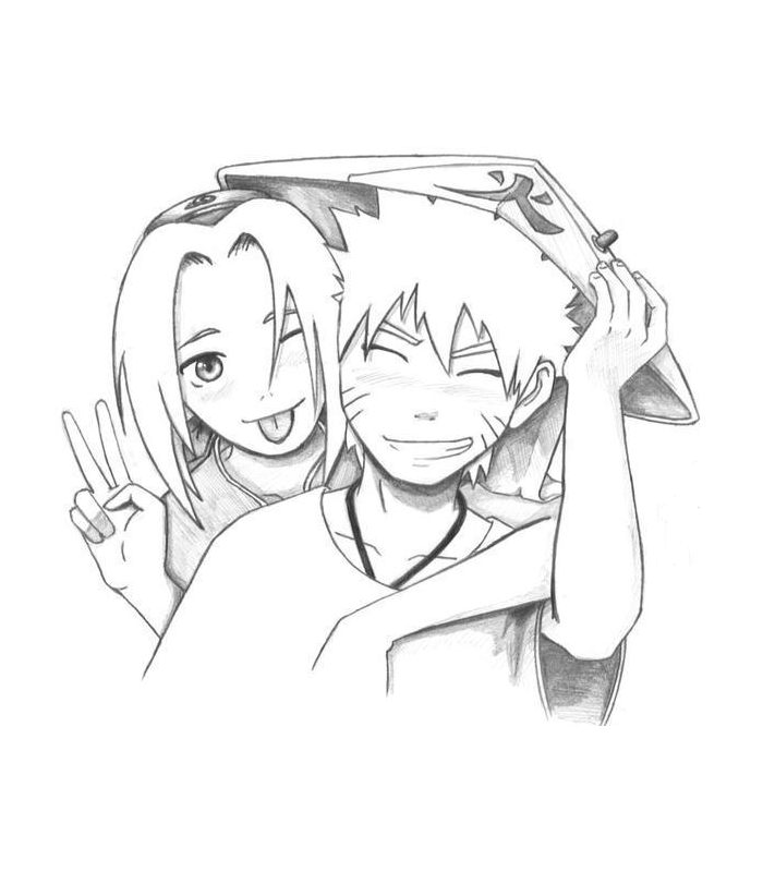 Naruto and Sakura by KakashisBride