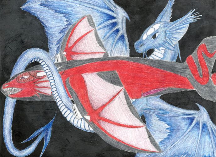 Dragon Plane by KalenaOkame