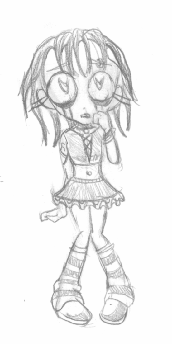 chibi goth by Kalta_the_FactKeeper