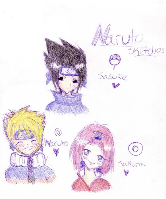 Naruto Sketches by Kamai