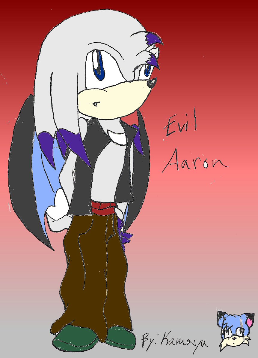 Evil Aaron (Shadow_Chaos_Panic's request) by Kamaya_the_Cat