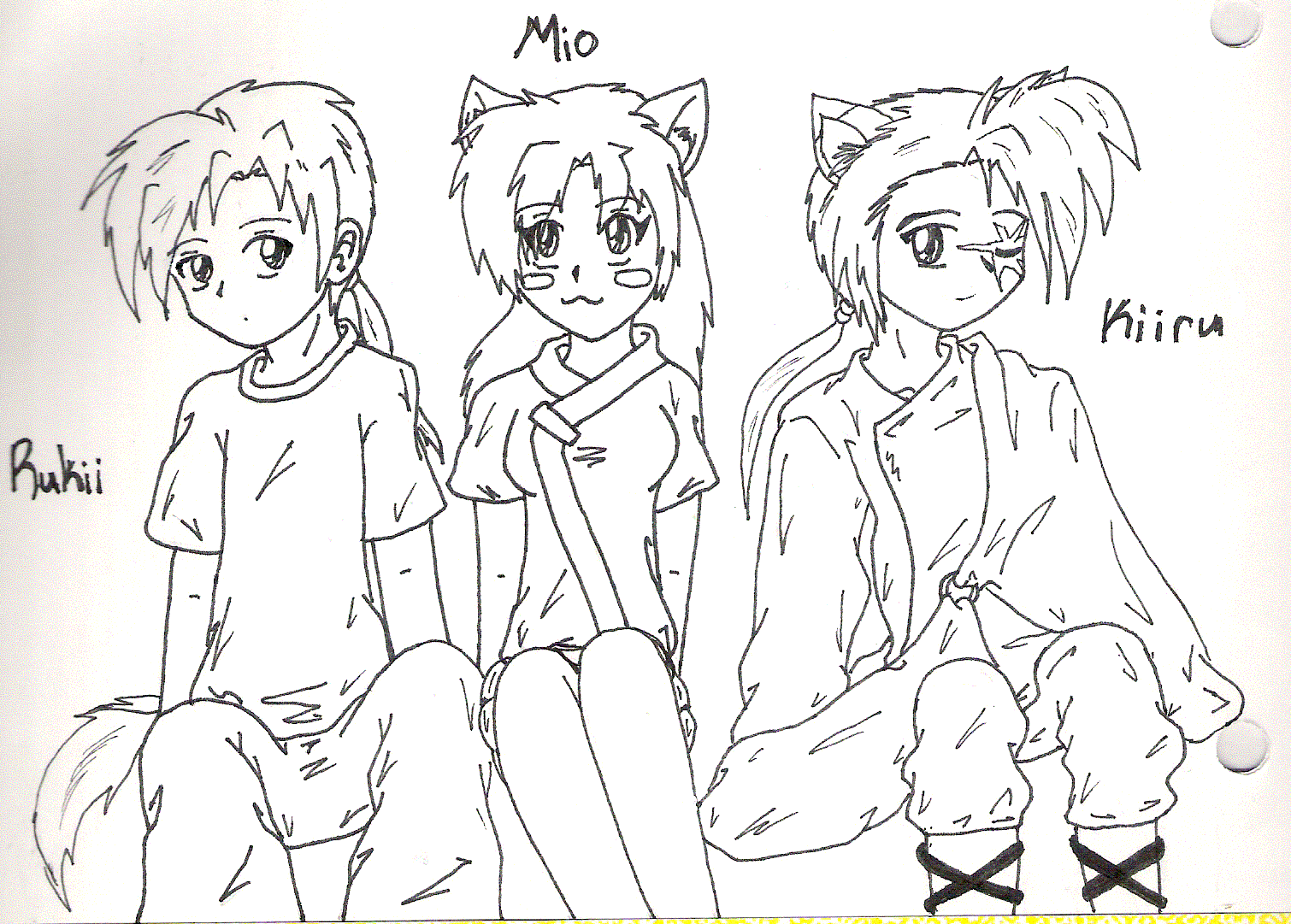 Rukii, Mio, and Kiiru O_O by Kamaya_the_Cat