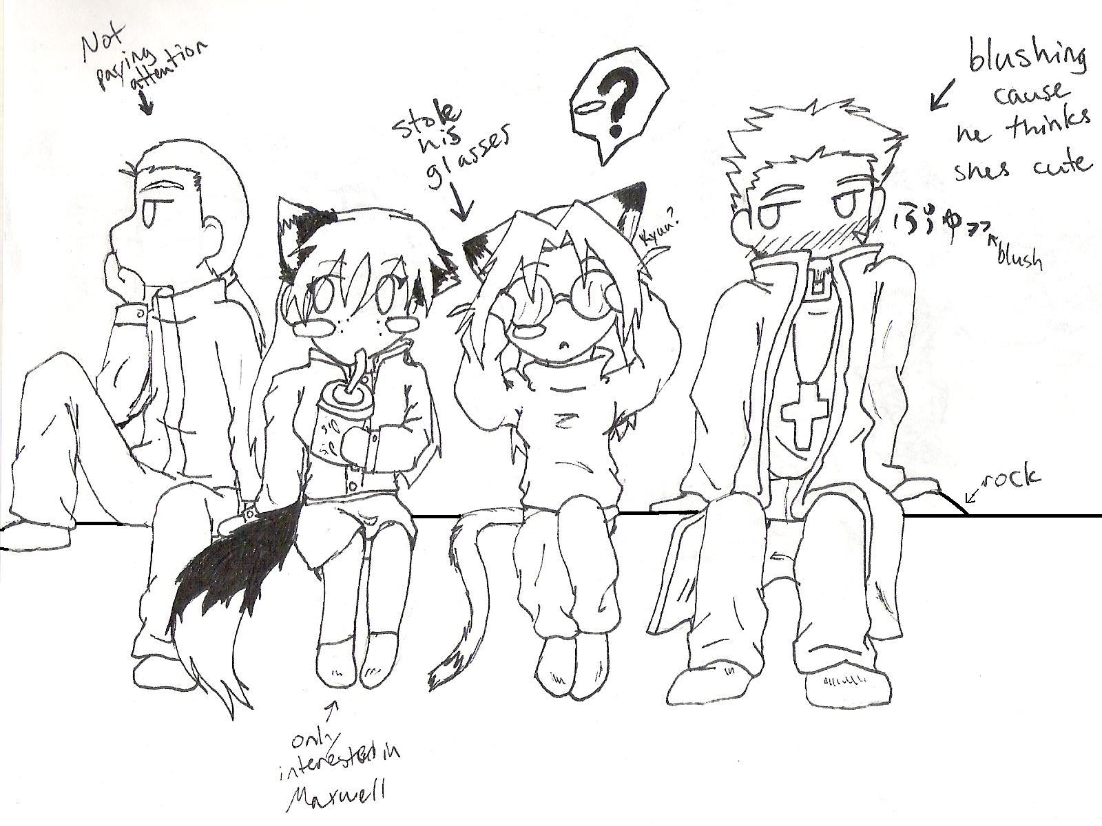 Adorable Hellsing group [-_-U] by Kamaya_the_Cat