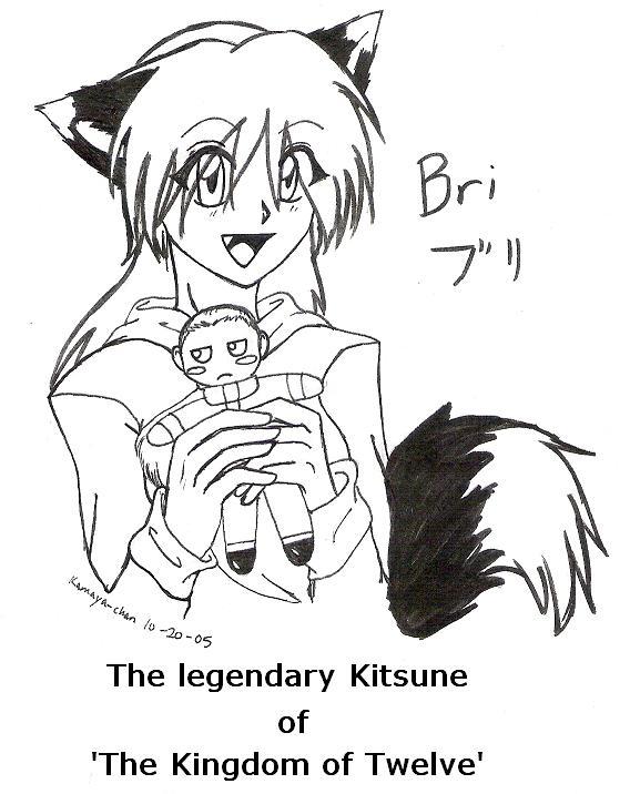 Legendary kitsune- Bri by Kamaya_the_Cat