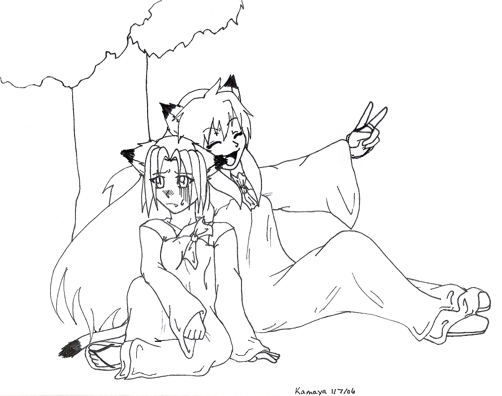 Kamaya and Runa [Redone] by Kamaya_the_Cat