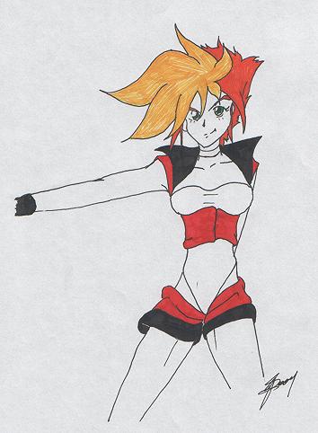Chick off of Dirty Pair by KamiAkai