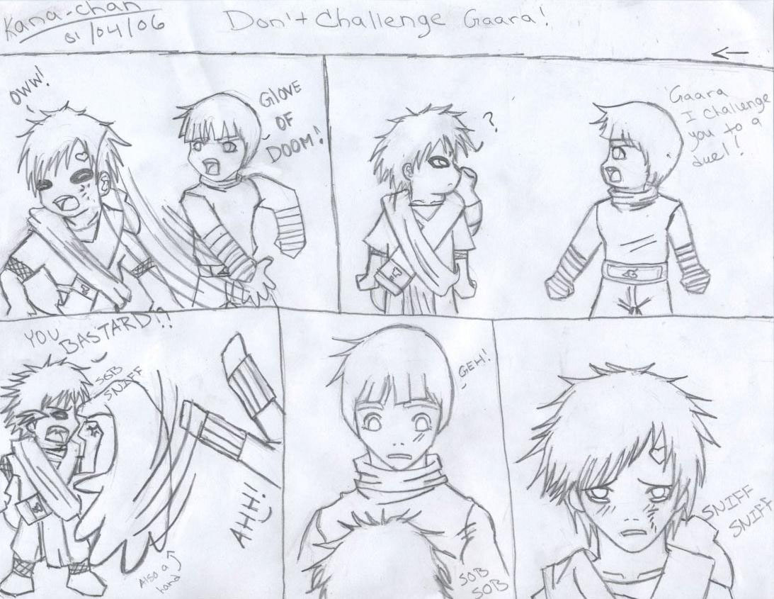 Don't challenge Gaara by Kana-chan