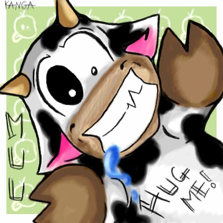 Crazy Hug Me Cow! by Kanga
