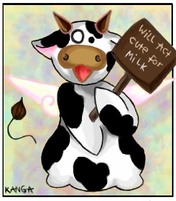 Cute Milk Cow by Kanga