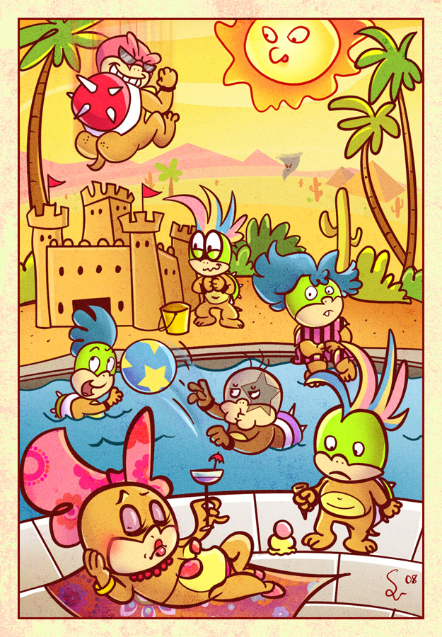Koopa Pool Party by KaptainH
