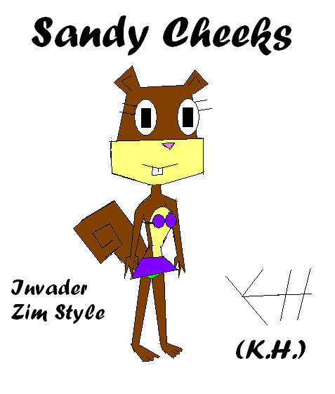 Sandy Cheeks Invader Zim Style by Karannah