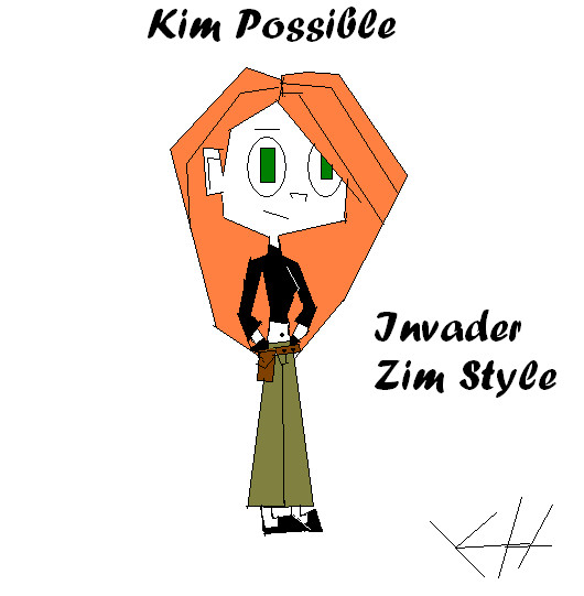 Kim Possible Invader Zim Style by Karannah