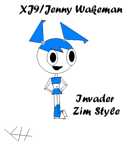 Jenny Invader Zim Style by Karannah