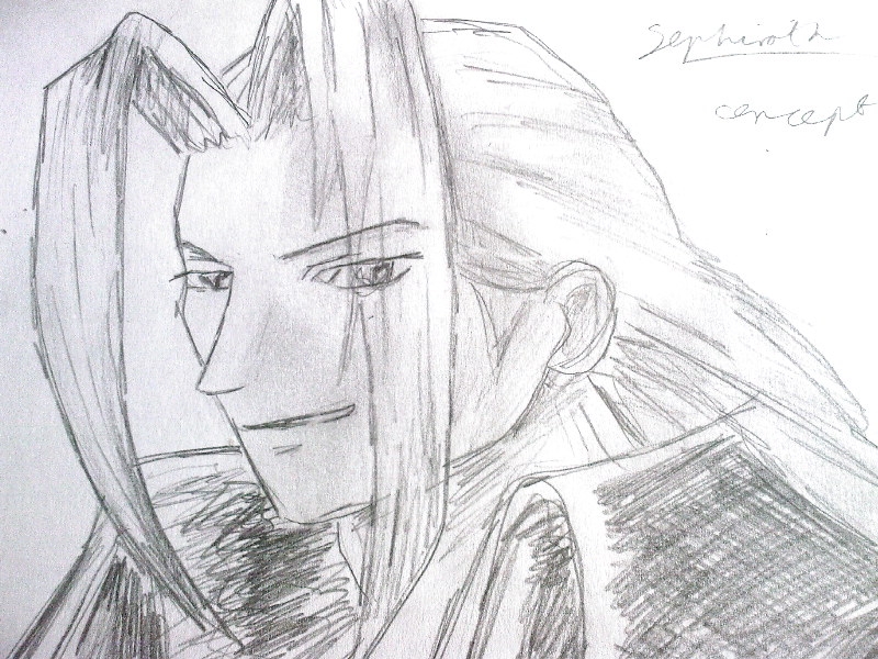 Sephiroth quick sketch by Karasu49