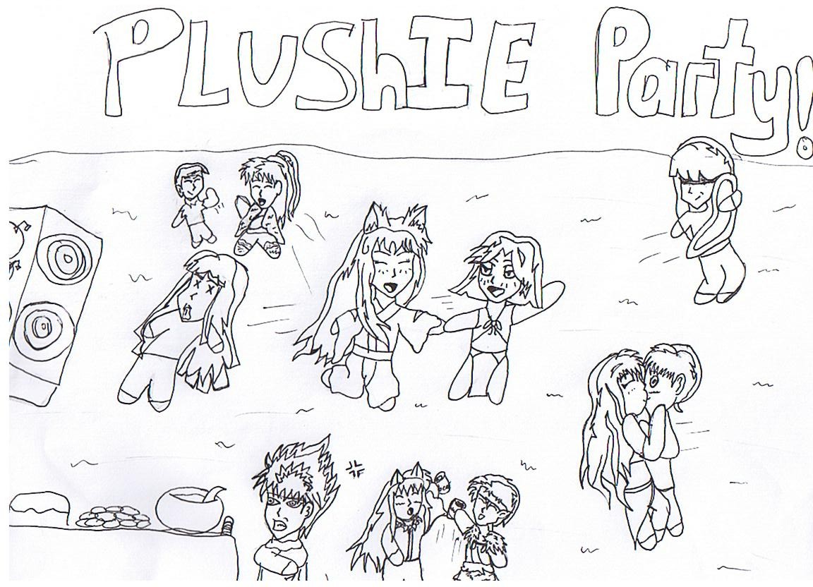 Plushie Party! by Karasu_hiei-girl