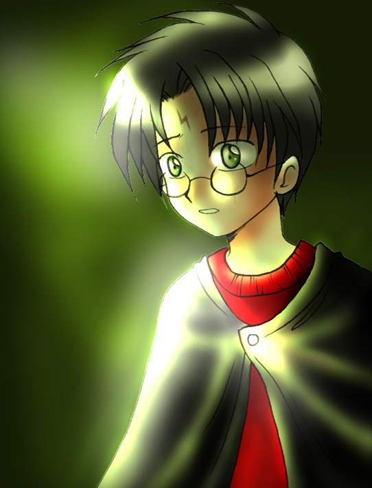 Harry and a green glow by Karenchan