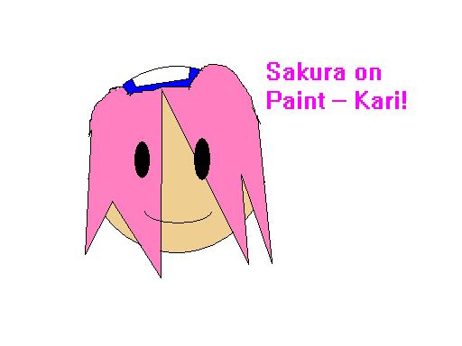 Sakura on Paint by Kari