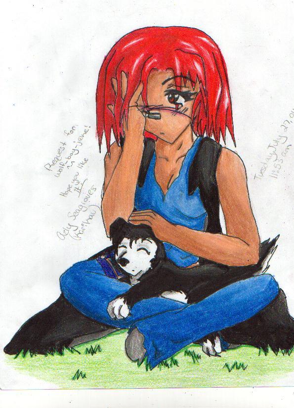Me and wolf_boy_jake(I think? Lol) by Karikau