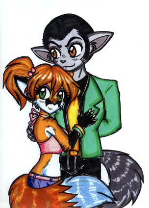 Lupin the Third and Lily by Karrit