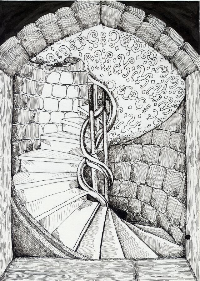 Spiral stairs by Kasienka