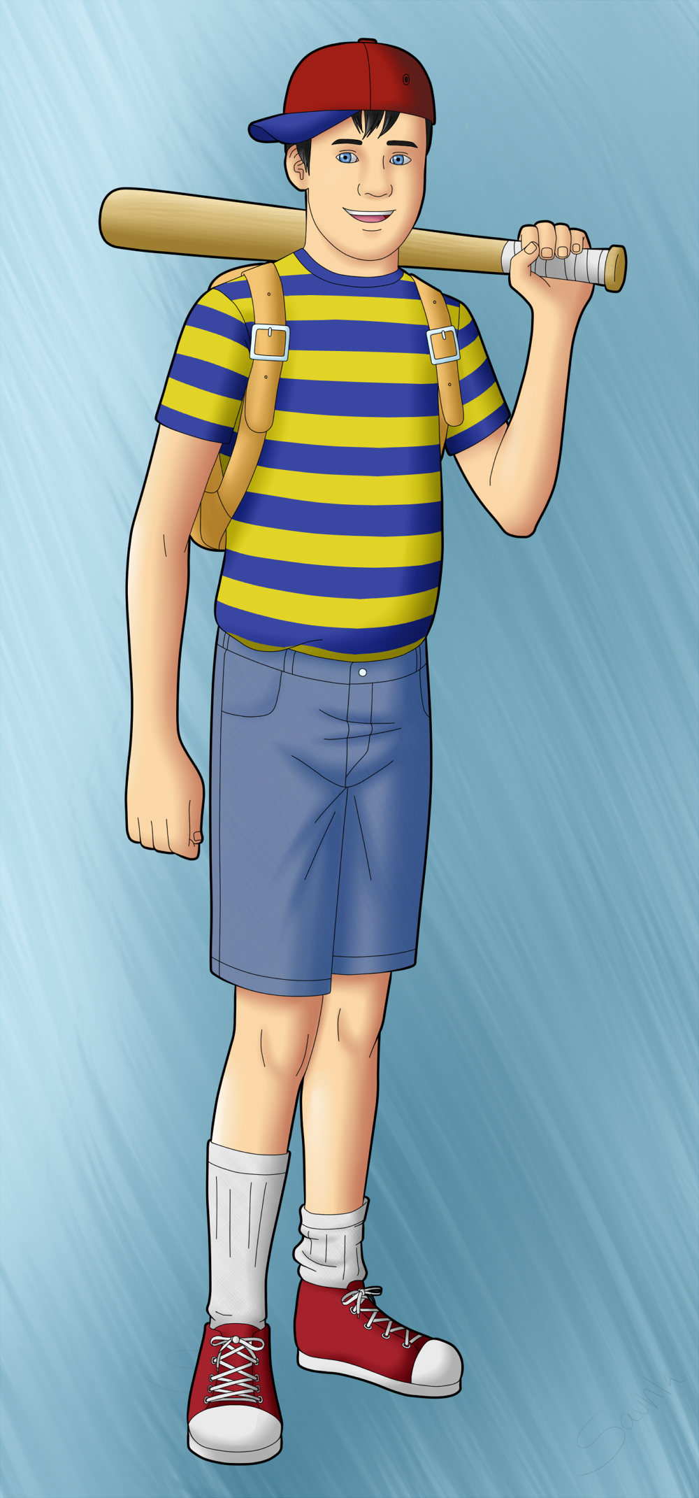 Earthbound: Ness by Katalyvos