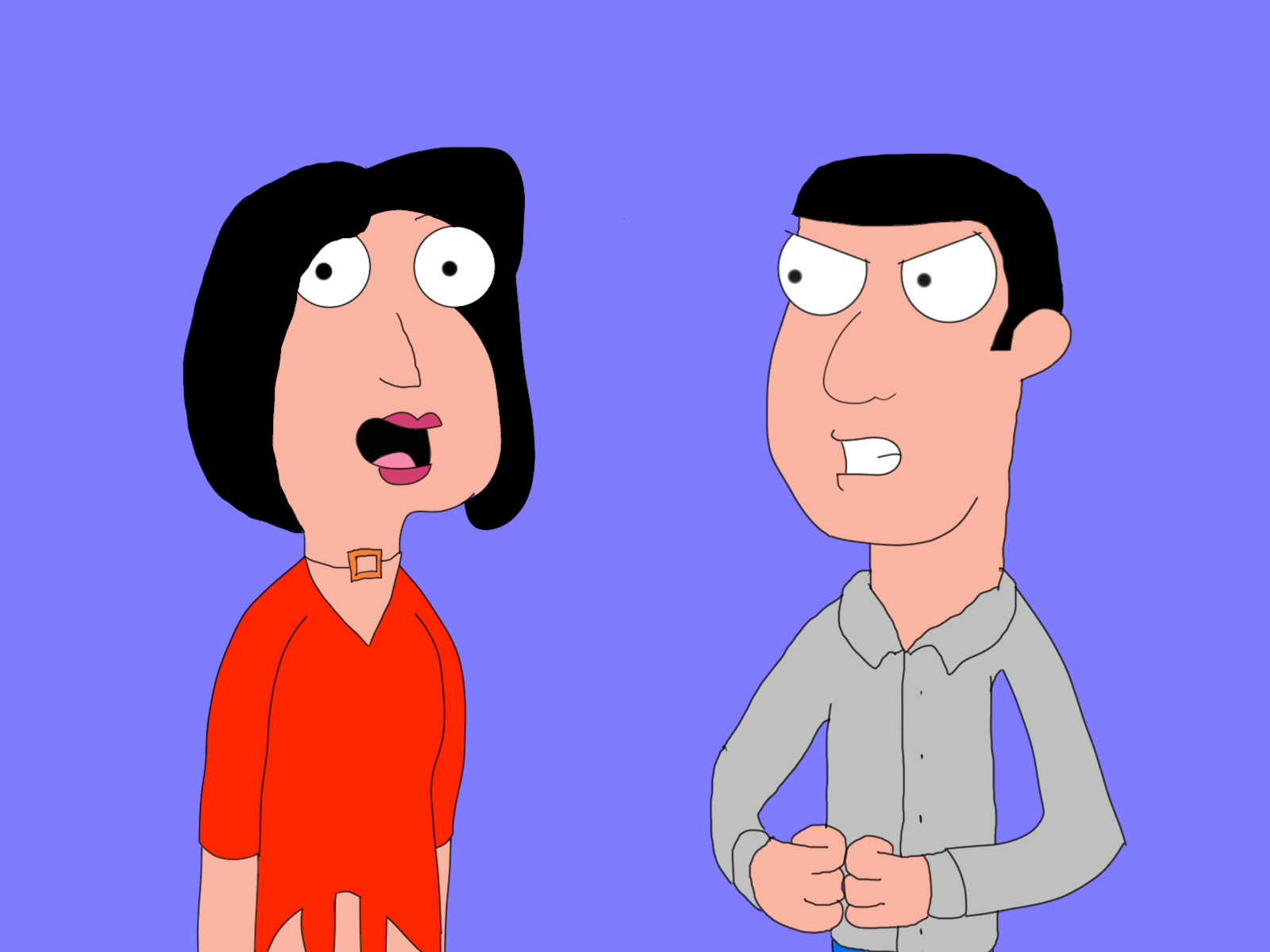 Kate and Nick Ashby in Family Guy Style by KateAshbySeries