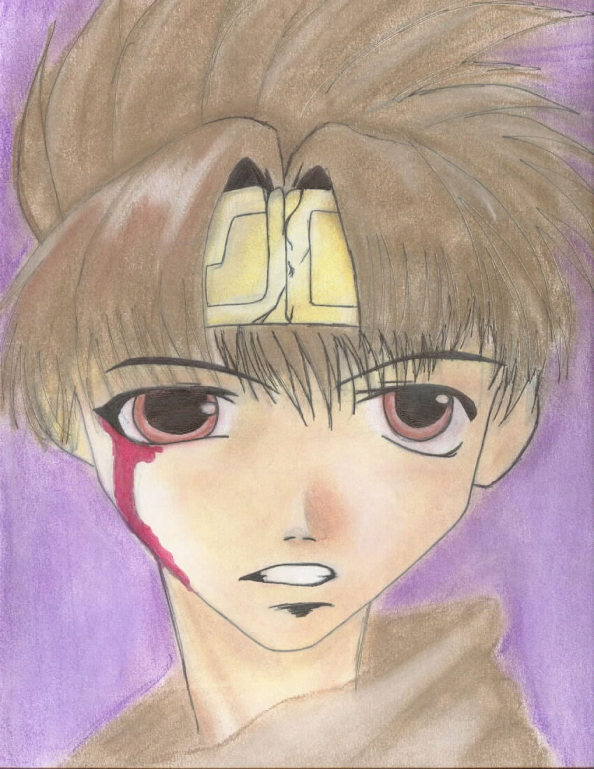 Saiyuki- Son Goku is bleeding!! by Katgi-Jaganshi