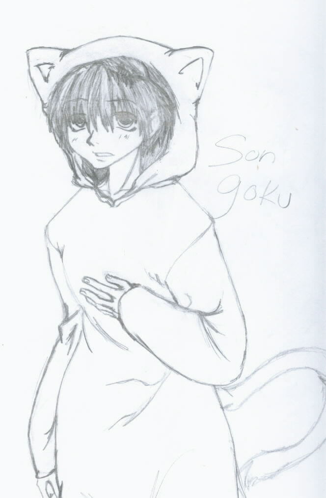 Son Goku In Kitty Costume --Saiyuki by Katgi-Jaganshi
