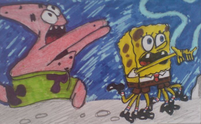 SpongeBob and Patrick by KathanKratz