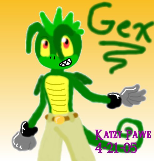 Gex the Lizard by Katzy_Pawe