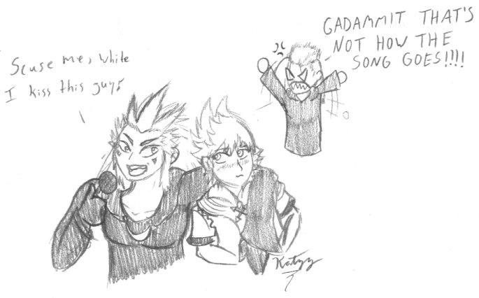Axel sings to Roxas by Katzy_Pawe