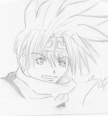 Goku Sketch by Kawaii_Kimimaro
