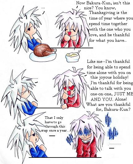 What are YOU thankful for, Bakura? by Kaya_Kioko