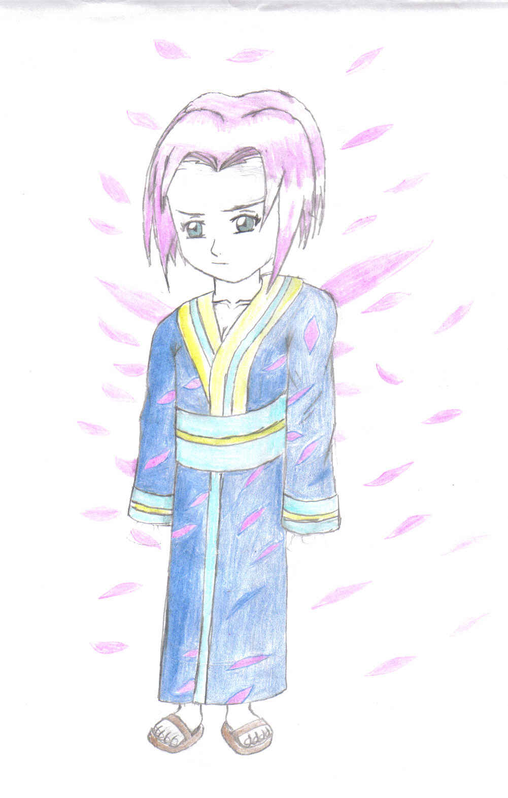Sakura in a Kimono by Kayanda