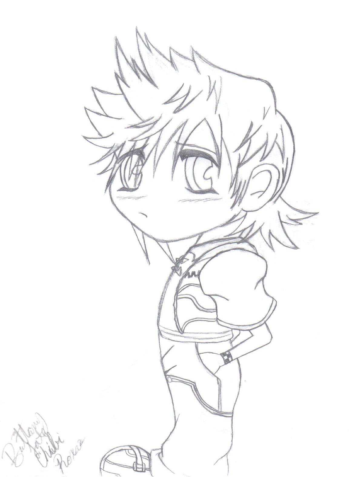 Chibi Roxas for Cloudsfan09 by Kaybe
