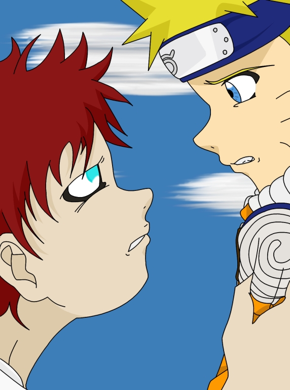 Gaara and Naruto For Lex's Contest by Kaybe