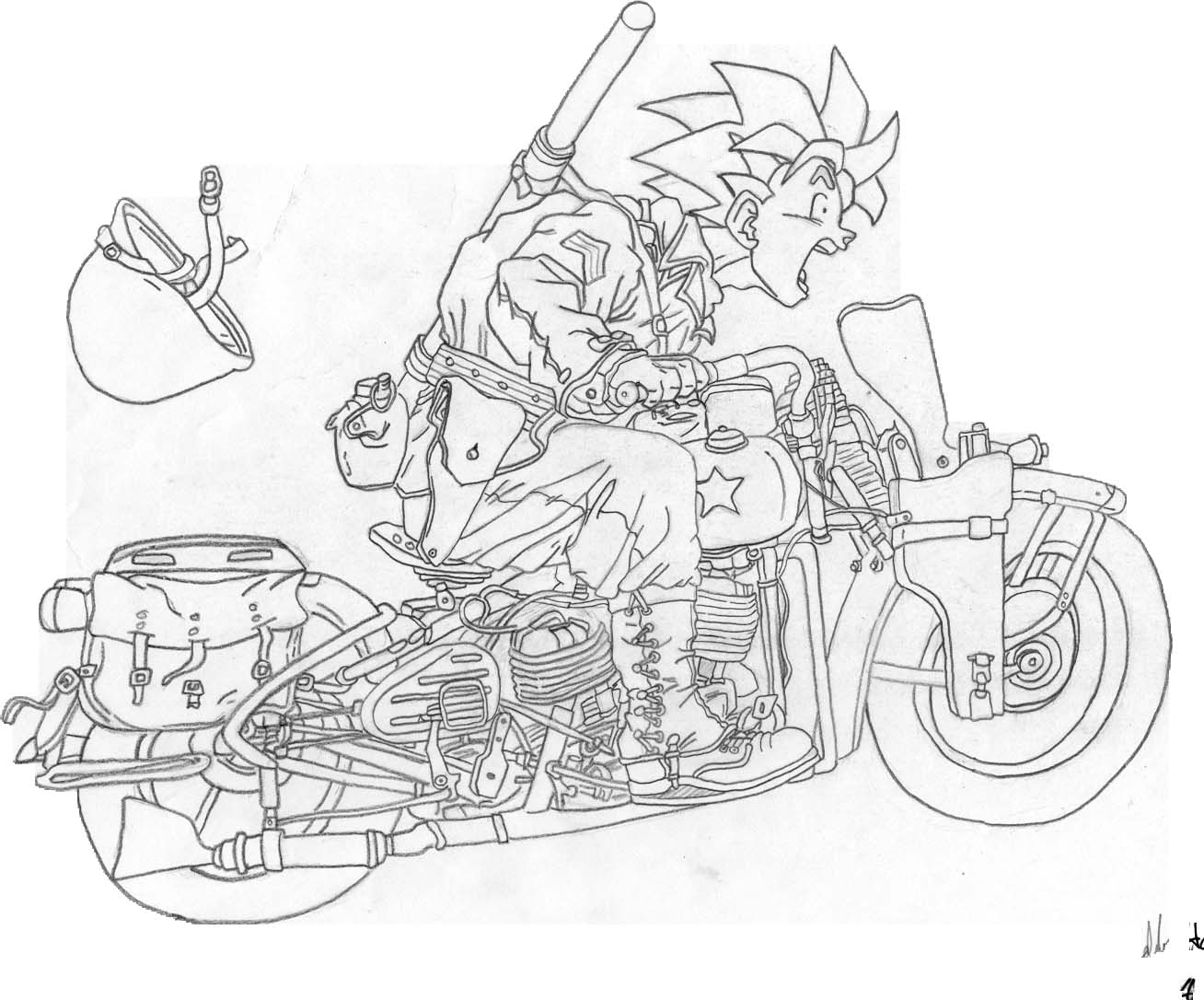 Goku's New Bike by Kaybo_Sasuke