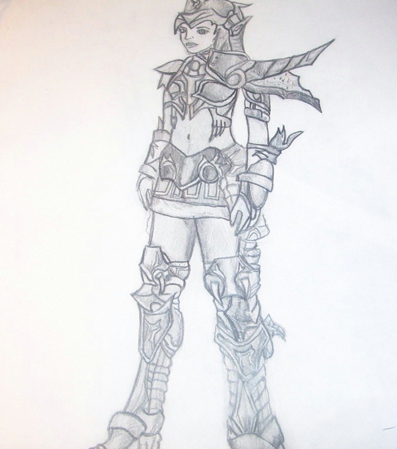 Female in heavy armor ^^ by Kaylu12104