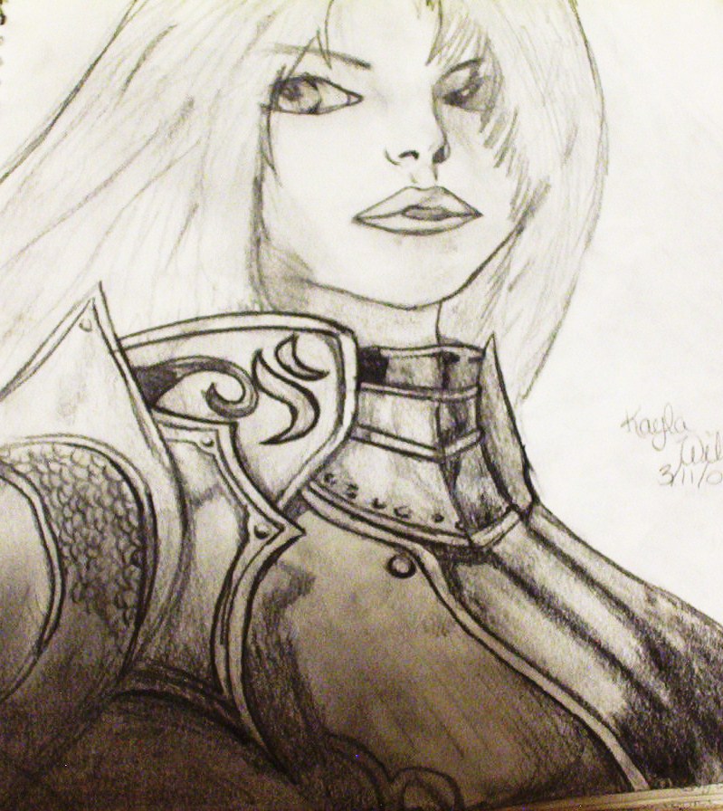 Female Warrior ^^;; by Kaylu12104