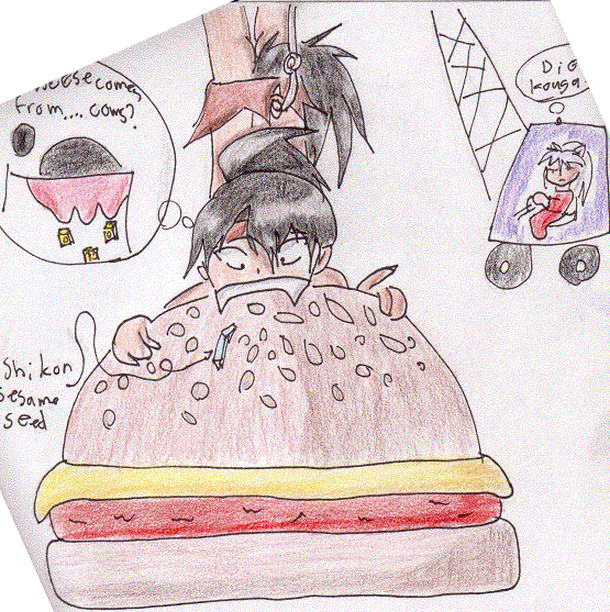 small kouga, big burger(request for Katzy_Pawe) by Kaze